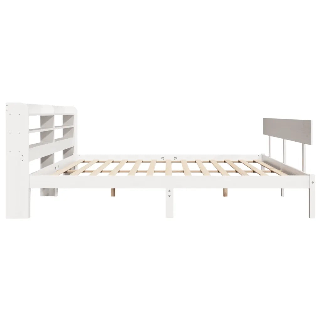 Letto senza Materasso Bianco 180x200 cm Legno Massello di Pino 3306626