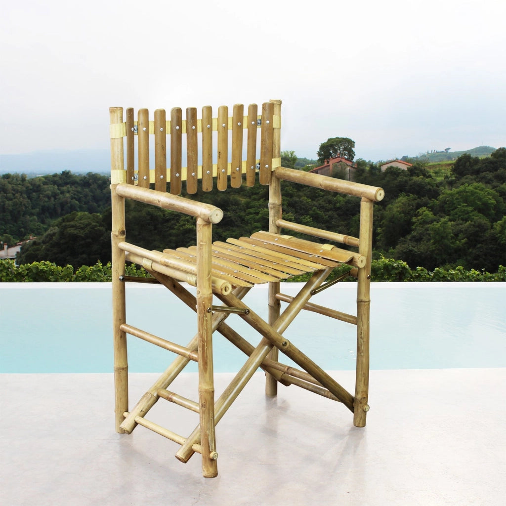 Sedia regista in bamboo pieghevole - MOJI