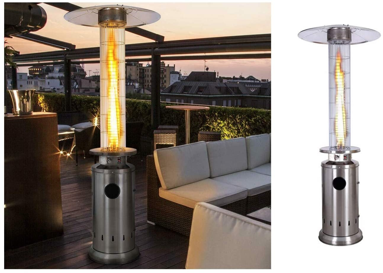 Marvin Stufa A Fungo Gas Bombola Gpl Da Esterno Portatile Cilindro Arredo Per Terrazzo Patio Giardino Locali Ristoranti