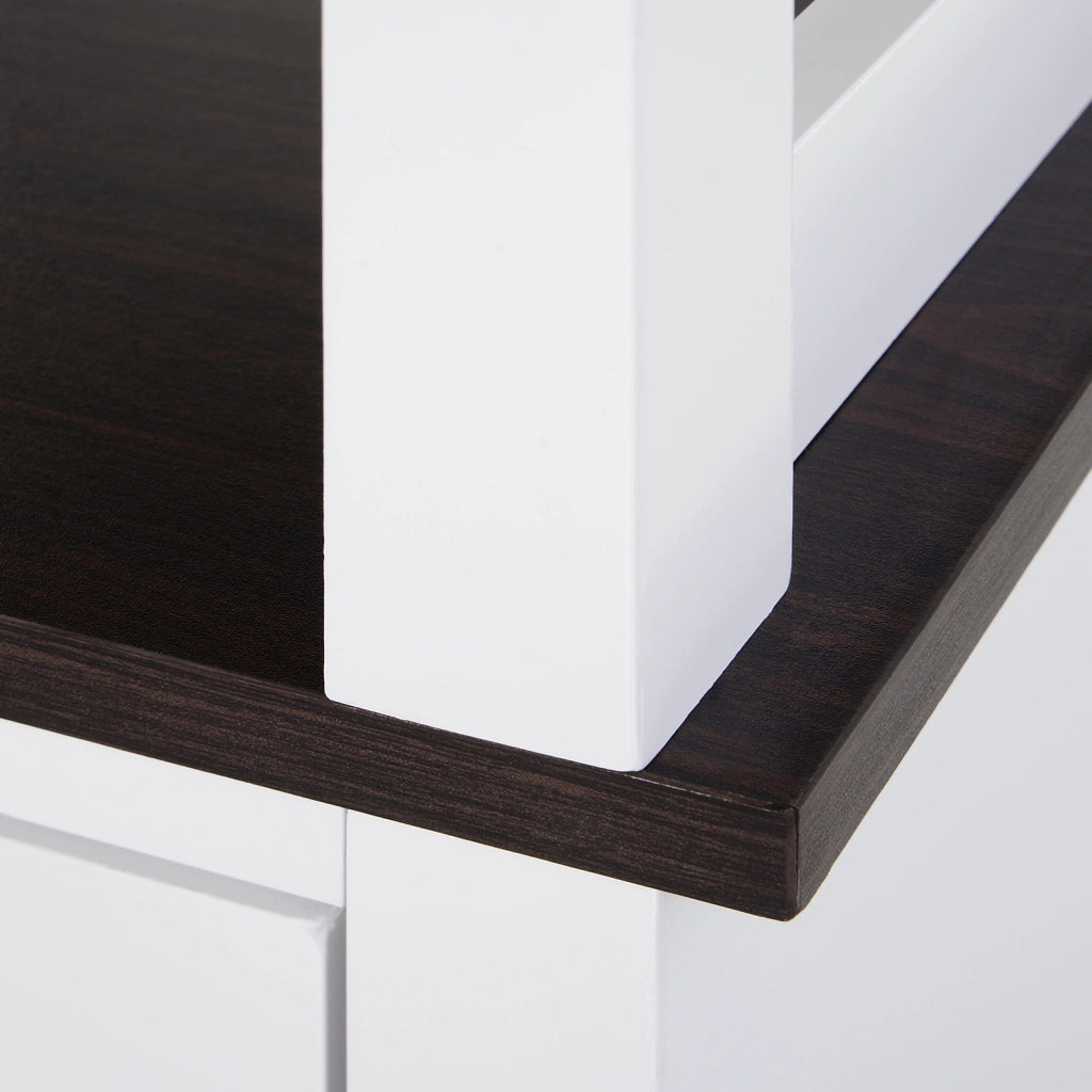 Mobile Bagno a Colonna 40x38x162,5 cm Salvaspazio con 3 Ripiani Aperti in MDF Bianco