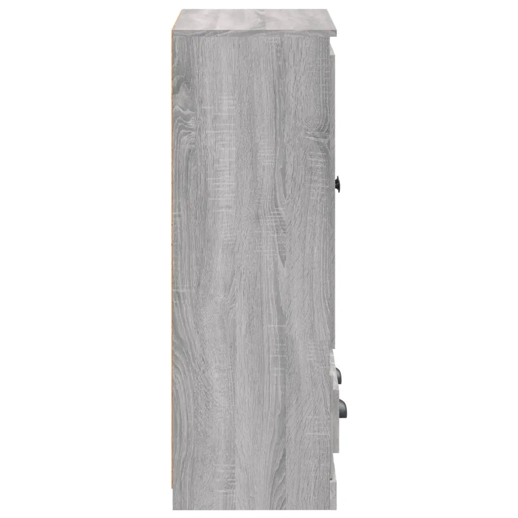 Credenza-Buffet-Armadio da cucina Grigio Sonoma 60x35,5x103,5 cm in Legno Multistrato 259933