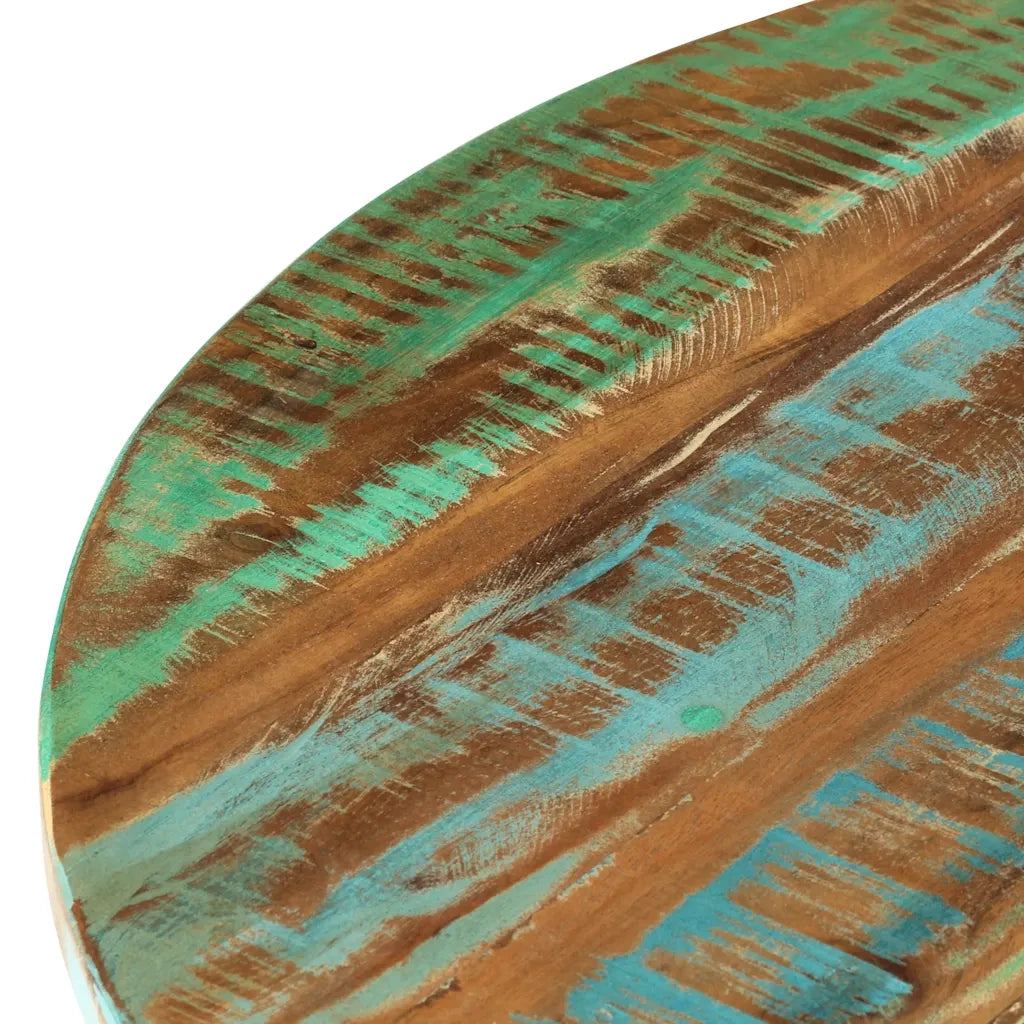 Tavolino da CaffÃ¨ in Legno Massello Recuperato 65x32 cm cod mxl 9880