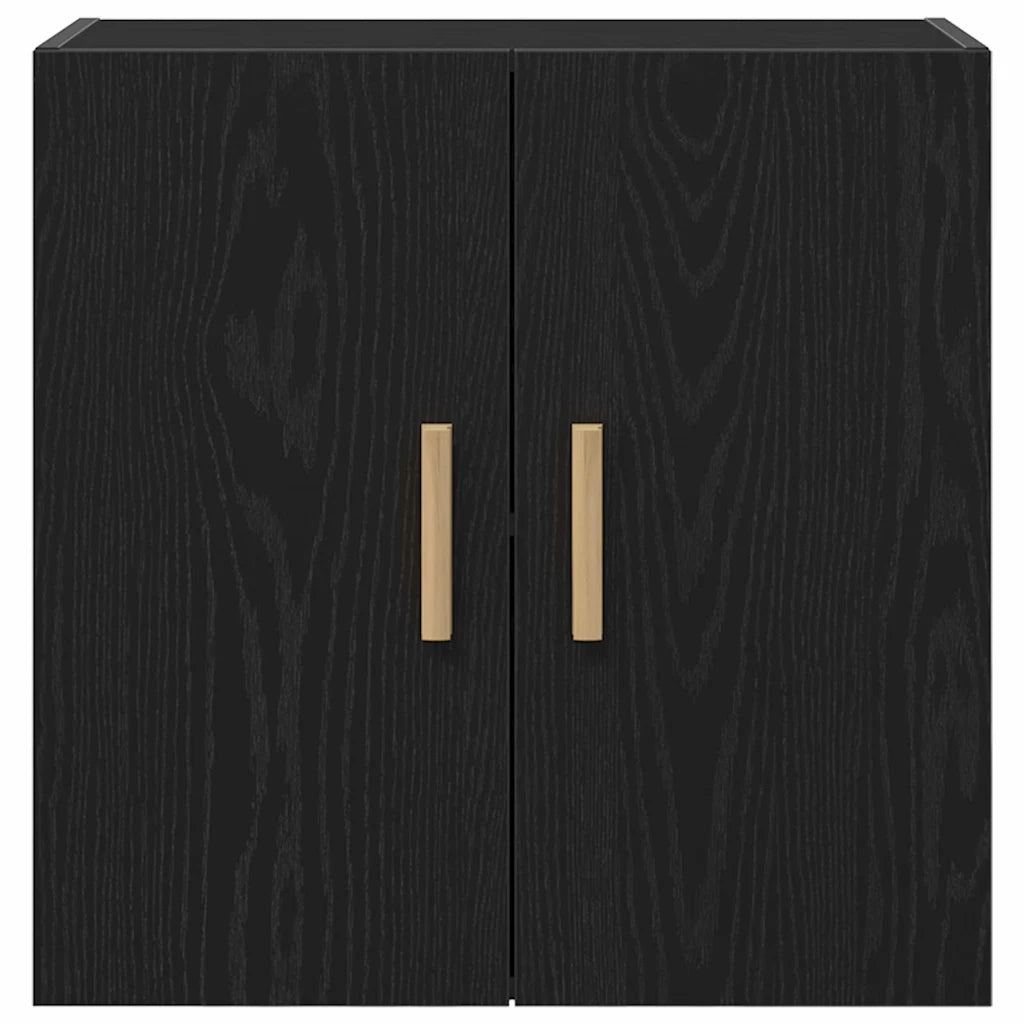 Armadietto a muro Rovere Nero 60 x 30 x 60 cm Legno multistrato 862799