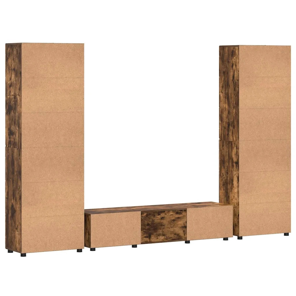 Set mobile TV FLORIN 3 pcs Rovere fumé Legno multistrato 3398009