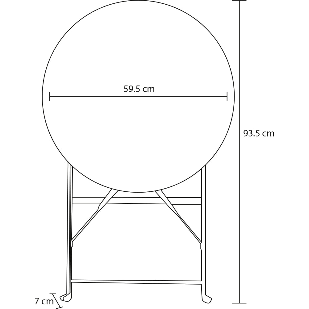 Set 3 Pezzi Giardino Tavolo 2 Sedie da Bistrot Pieghevole Modello Parigi Azzurro