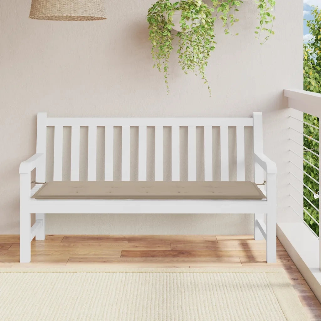 Cuscino per Panca Tortora 150x50x4 cm in Tessuto Oxford