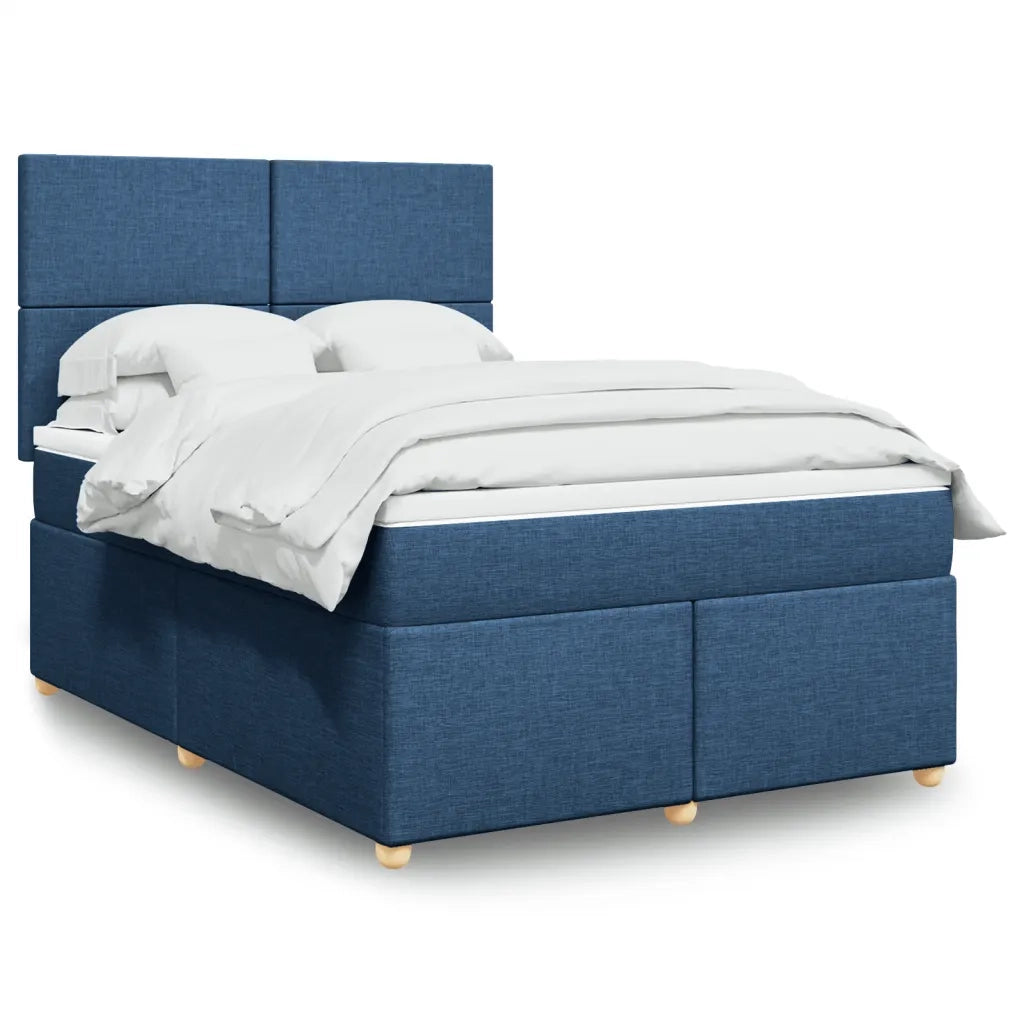 Giroletto a Molle con Materasso Blu 140x200 cm in Tessuto 3291302