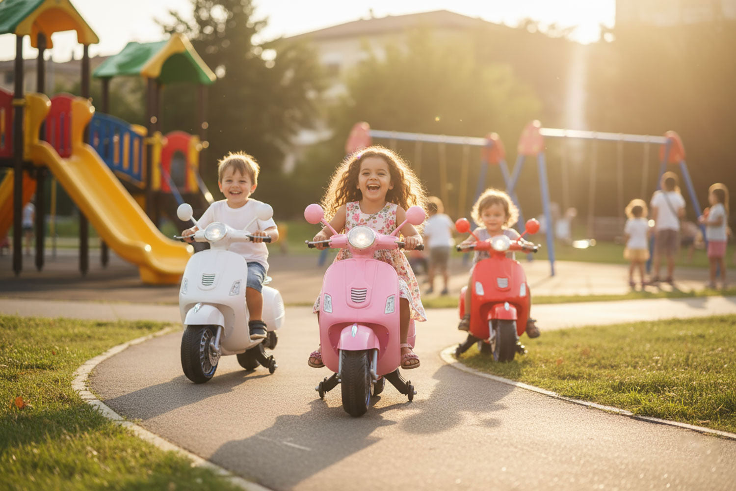 Scooter Elettrico per Bambini Happy 12V Bianco