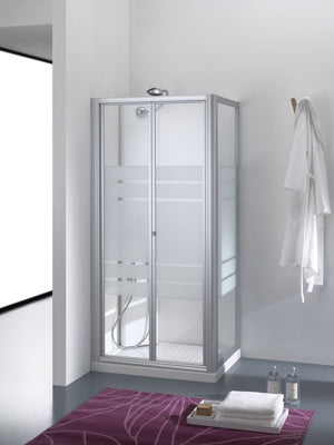 Box doccia boreas 80 porta a sof fietto argento+acrilico
