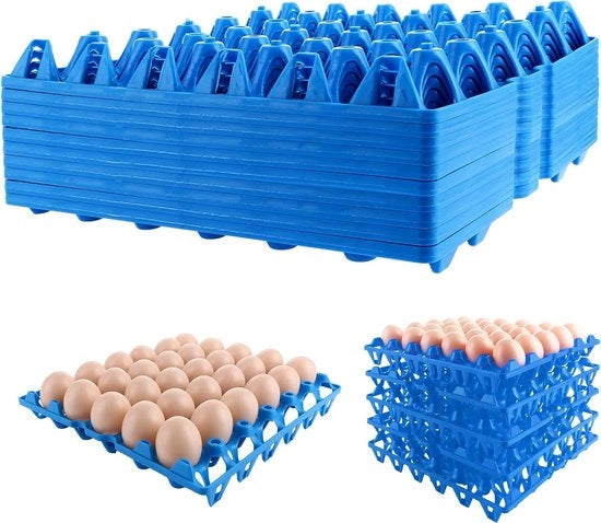 Egg Holders per Frigorifero e Conservazione Uova - 30 pezzi - Blu