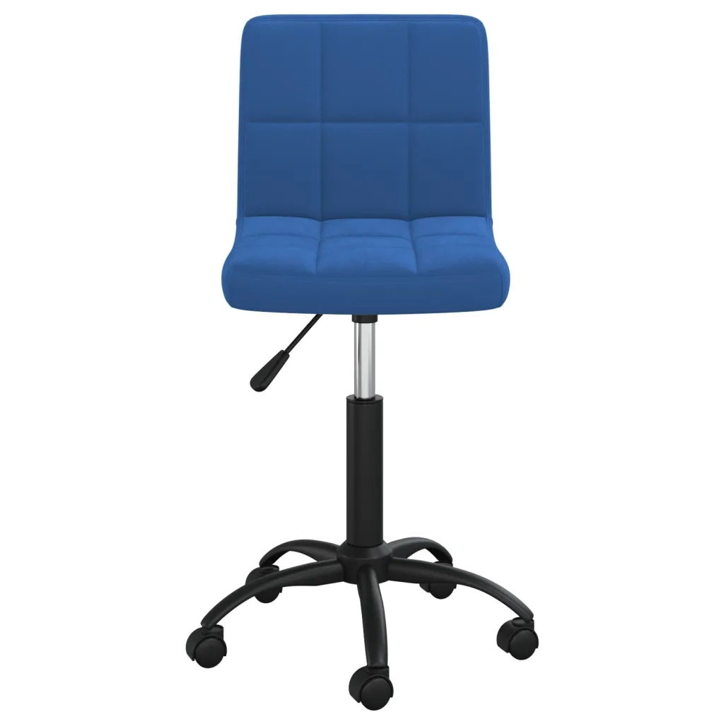 Sedia da Pranzo | Sedie da cucina Girevole Blu in Velluto