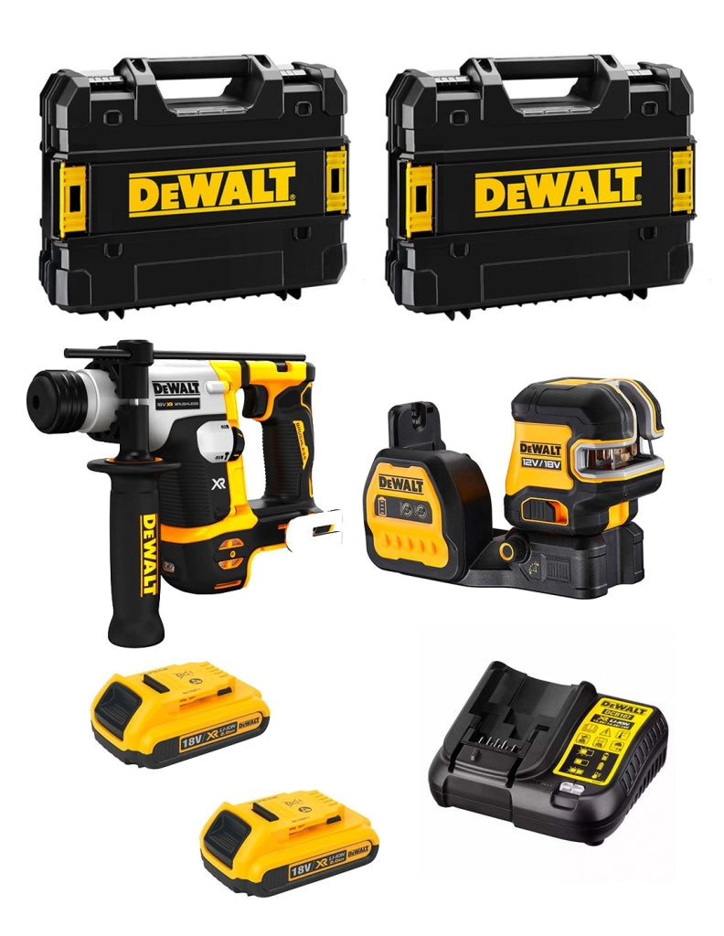DeWALT Kit MTPROF04 (DCH172 + DCE088NG18 + 2 x 2,0 Ah + DCB107 + 2 x TSTAK II)