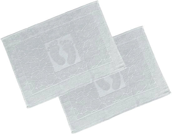 Set di asciugamani da bagno 2 pezzi, asciugamano da bagno in cotone 100%, asciugamano da bagno per la doccia e asciugamano da bagno, 600 g/m², 50 x 70 cm, grigio