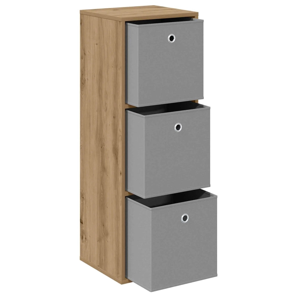 Credenza con cassetto Rovere artigianale 35 x 32 x 99,5 cm