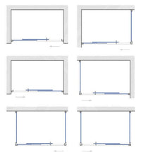 Box doccia wako 120 argento sati nato + cristallo trasp. euro b07