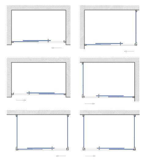 Box doccia wako 120 argento sati nato + cristallo trasp. euro b07