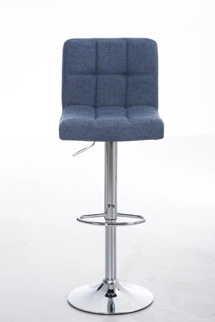 Sgabello Peru Stoffa blu