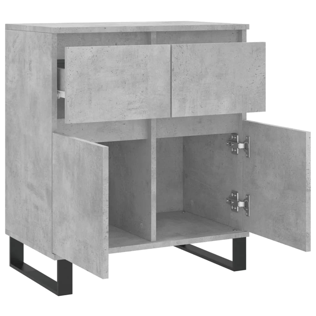 Buffet credenza cassettiera armadio mobile contenitore organizer per cucina soggiorno salotto 60 x 35 x 70 cm legno ingegnerizzato grigio 02_0031969