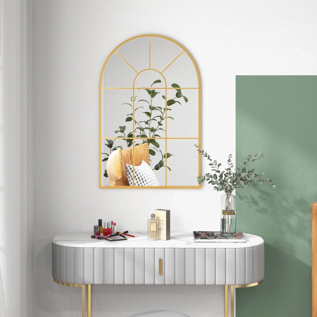 Specchio Decorativo Parete ¨C Zephmum ¨C Dorato 60x91cm
