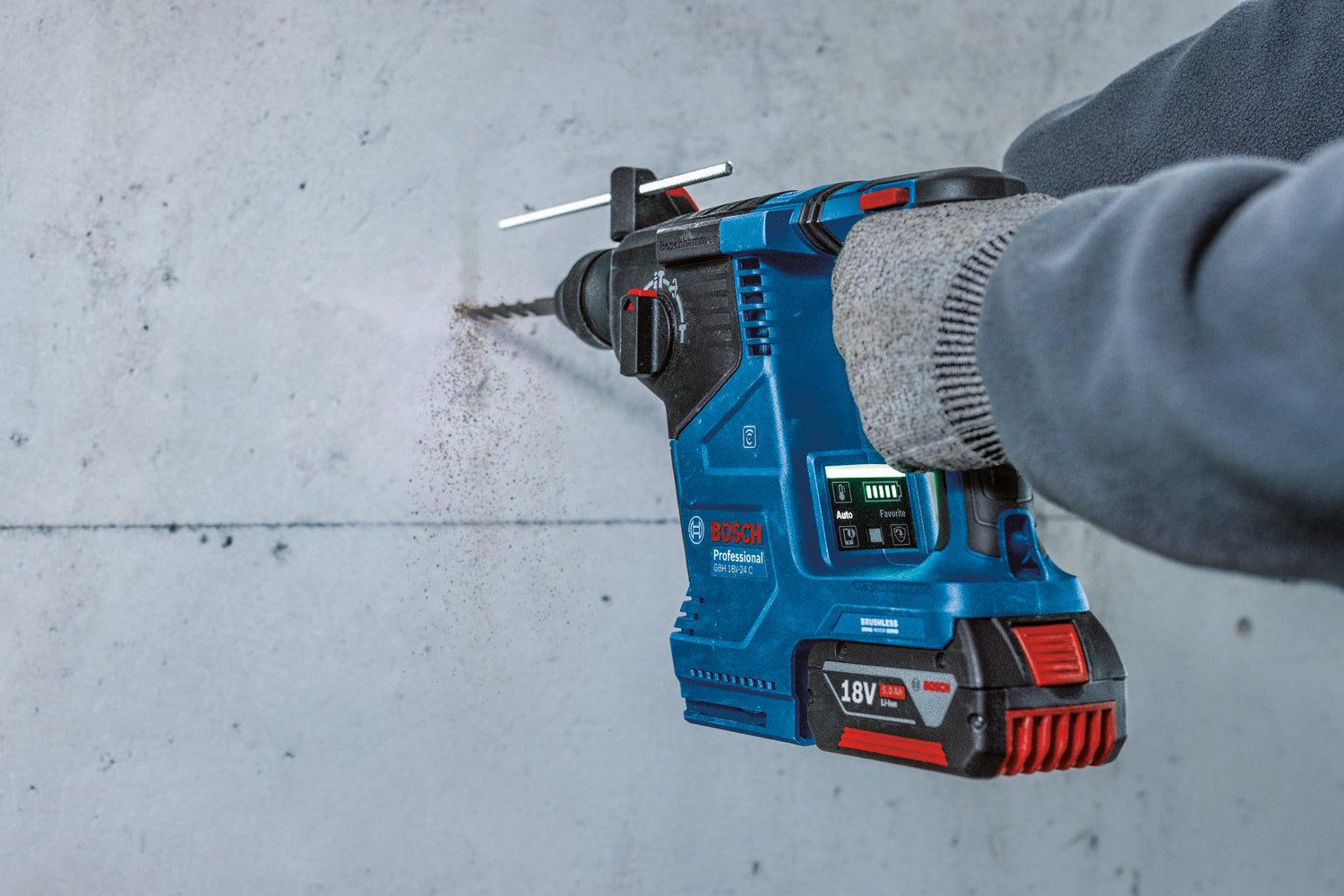 TASSELLATORE A BATTERIA SDS PLUS BOSCH GBH 18V-24 C