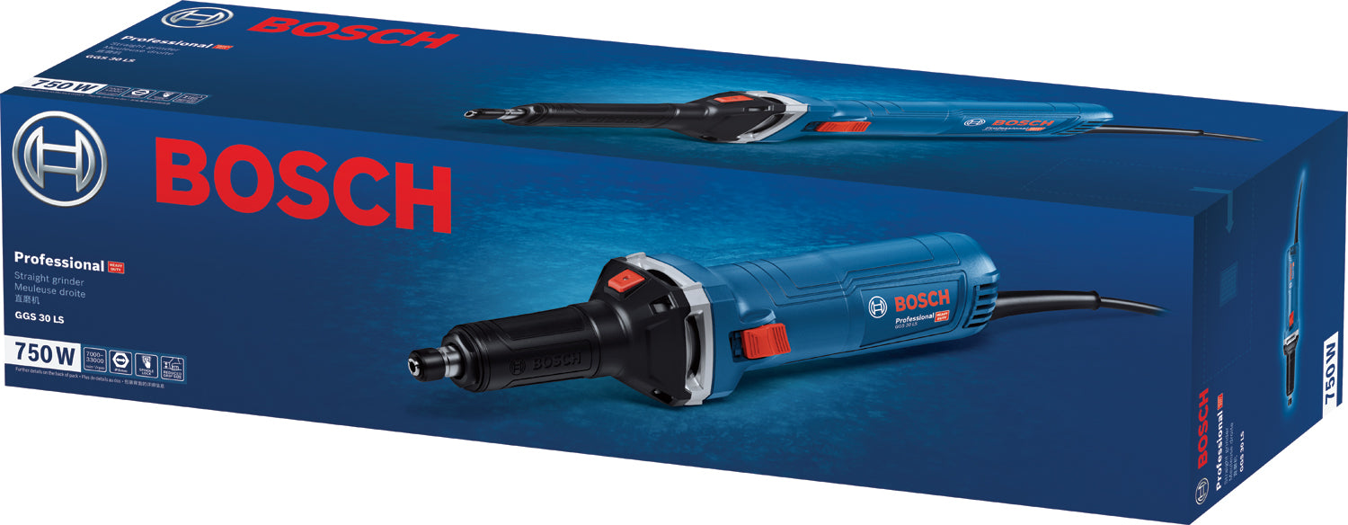 SMERIGLIATRICE ASSIALE 750w BOSCH 33.000 giri al minuto e regolazione GGS 30 LS