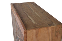 Credenza in massello di acacia e metallo