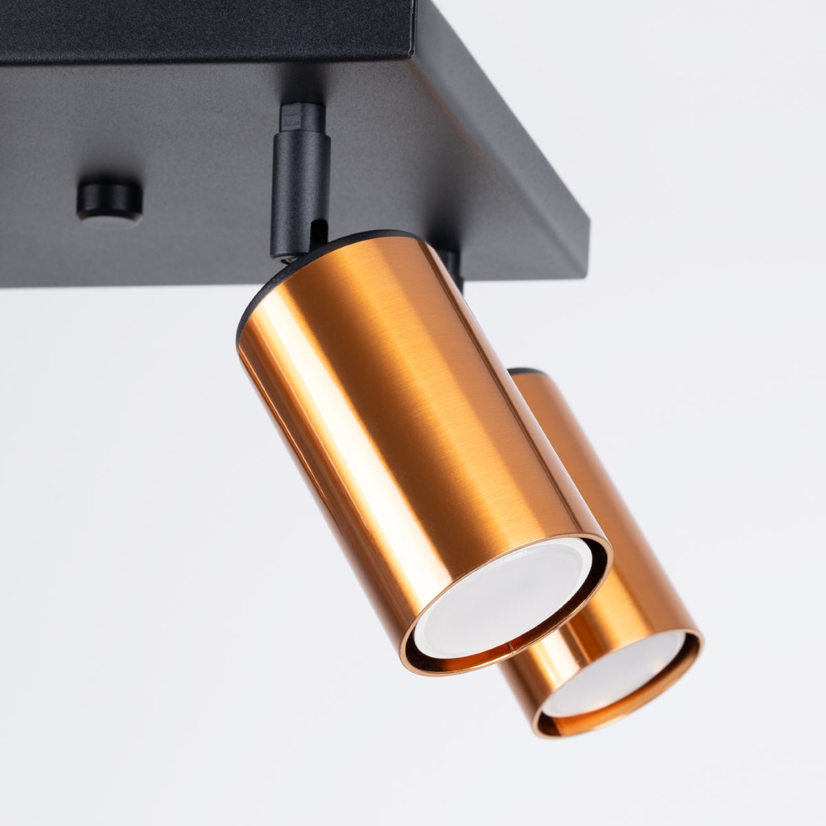 Lampada moderna in acciaio tubolare a 4 luci WINX Bittersweet Shimmer FI6/10, rame nero