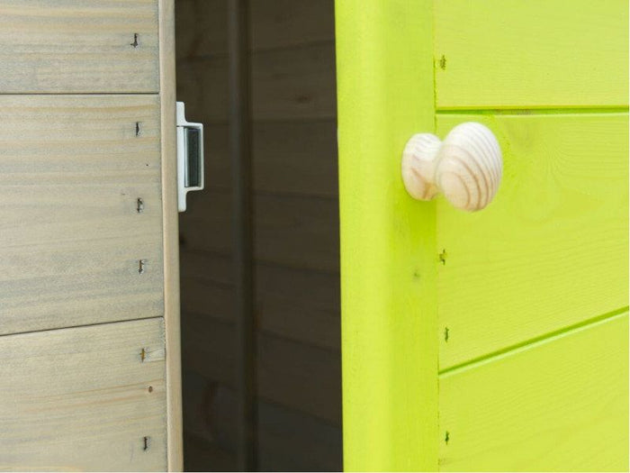 Casetta bambini su palafitta Bamby 160x190 abete colorato grigio/verde mela Losa