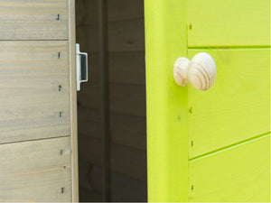 Casetta bambini su palafitta Bamby 160x190 abete colorato grigio/verde mela Losa