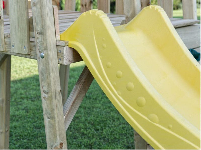 Torretta Kikka per bambini pino impregnato con scivolo 130x110cm Losa