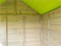 Casetta bambini su palafitta Bamby 160x190 abete colorato grigio/verde mela Losa