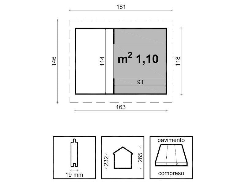 Torretta Joy per bambini con casetta scivolo e scala inclusi 178x80cm Losa