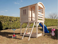 Torretta Joy per bambini con casetta scivolo e scala inclusi 178x80cm Losa