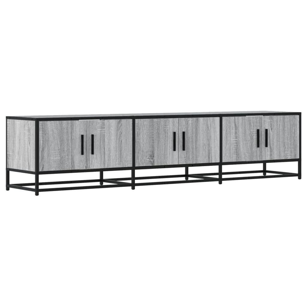 Mobile TV multimediale mensola TV credenza TV sala da pranzo soggiorno camera da letto Sonoma 180 x 35 x 41 cm legno ingegnerizzato grigio 02_0028431