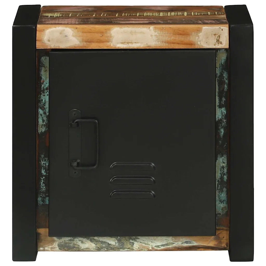 Mobile da Bagno con porta Marrone Legno Recuperato Massello 4013616