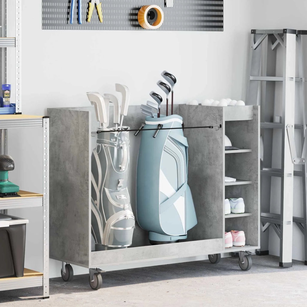 Armadio per Golf con ruota Grigio cemento 120 x 45 x 98 cm CFW4791735