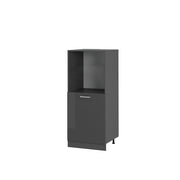 Vicco Mobile per forno da incasso Antracite lucido 60 cm