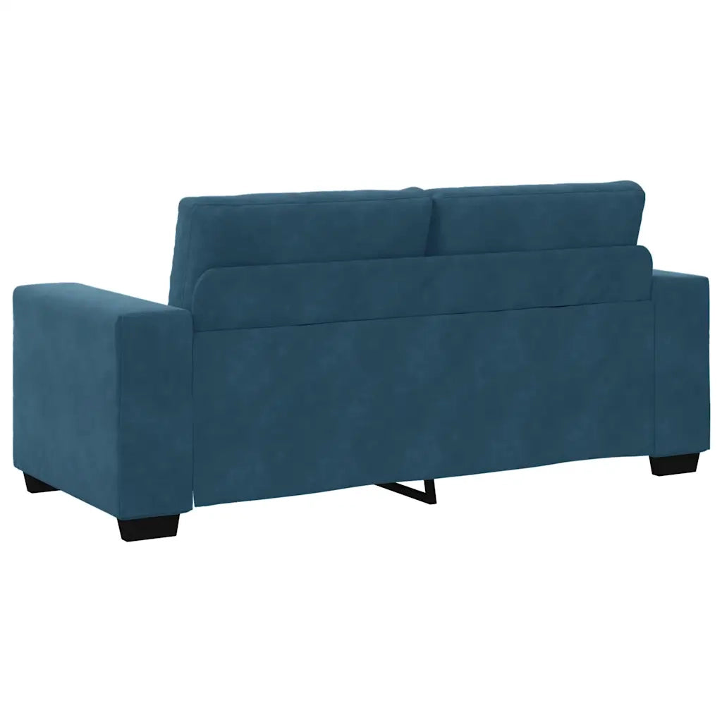 Divano Divanetto Blu 180x77x82 cm in Velluto 4105131
