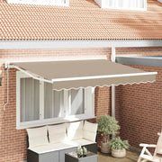vidaXL Tenda Retrattile Beige 350x200 cm Tessuto
