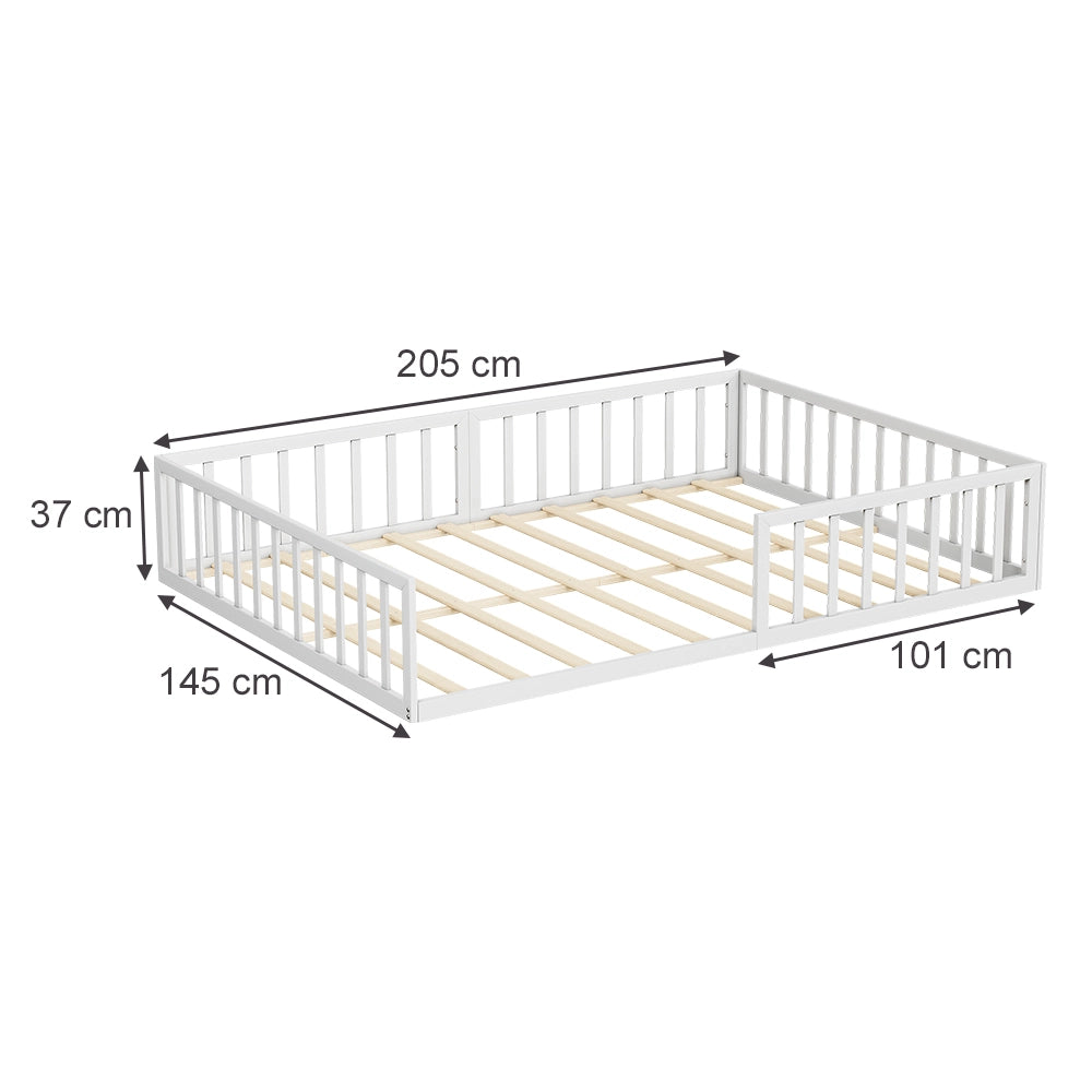 Vitalispa Letto per bambini Bianco 205 x 145 cm senza materasso