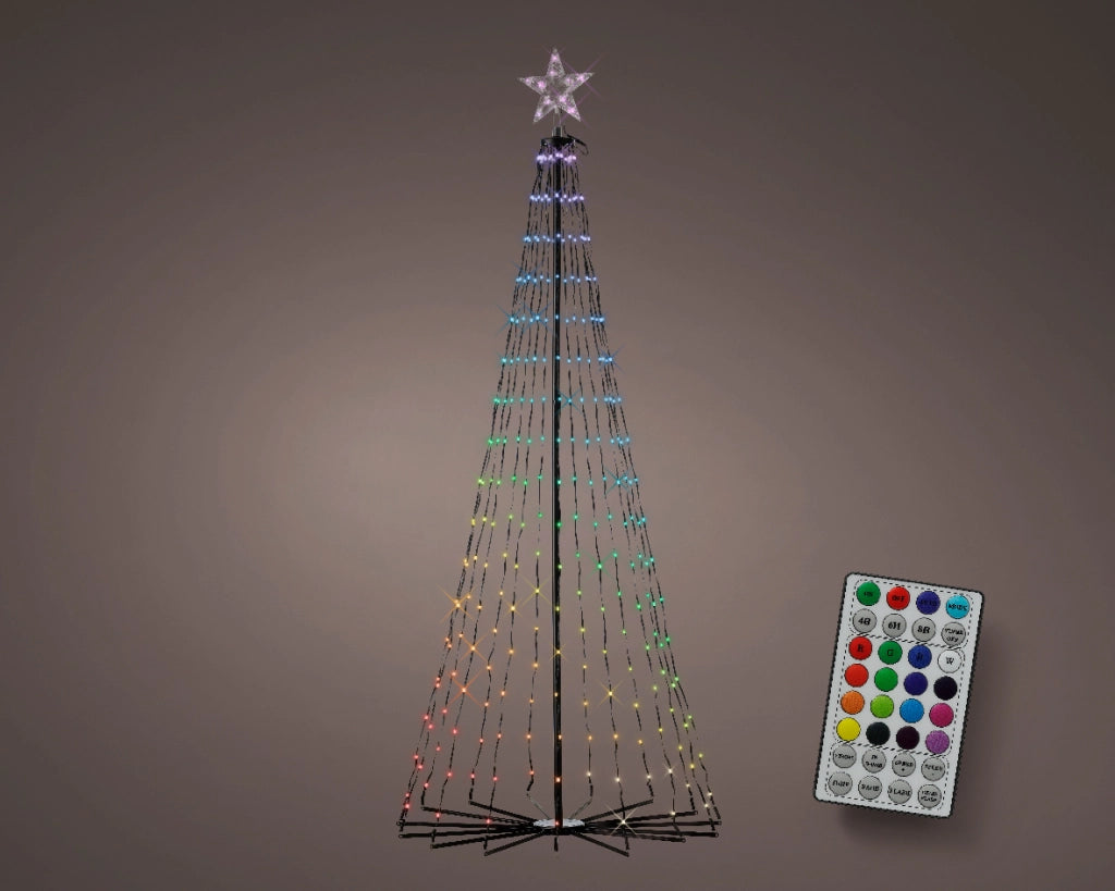 Alberi da esterno con luci danzanti 3D H 180 80 cm
