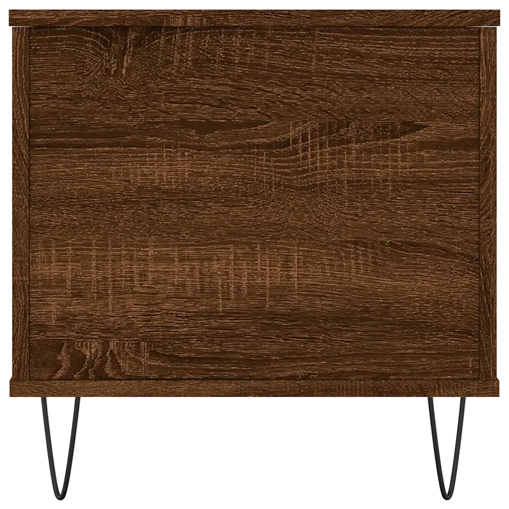 Tavolino Salotto Rovere Marrone 90x44,5x45 cm Legno Multistrato 830979