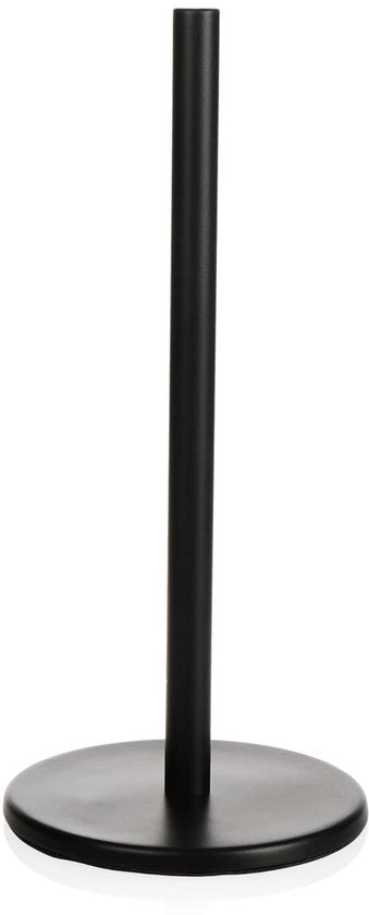 Sostegno per asciugamani in cucina - pratico e stile - 1 pezzo - nero - metallo - 32 cm