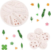 Set di 6 forme di silicone per praline in forma di cioccolato, 3D, diverse forme, silicone antiaderente, forma di fiore, forma per torta per la preparazione di cioccolatini (bianco)