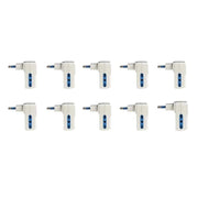 Adattatore Triplo con Interruttore Spina 10A con 3 Prese Bipasso 10A/16A 250V Max 1500W Autoprotezione Sovraccarico Bianco