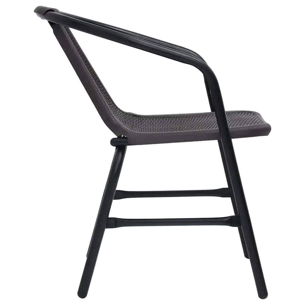 Sedie da Giardino 8 pz in Plastica Rattan e Acciaio 110 kg 3107705