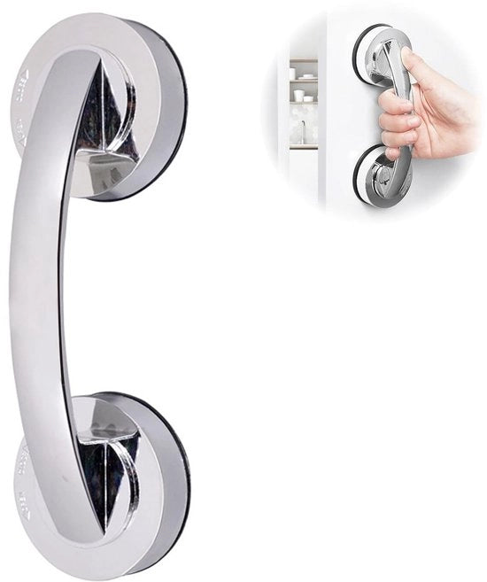 Manubrio Antiscivolo con Morsetto - Manubri Portatili - Impermeabile - 2x Manubri - Materiale di Alta Qualità - Dimensioni 19,5 x 16,5 x 4,5 cm