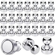 Magnetici forti a neodimio, 18 set di magneti cilindrici, piccoli magneti metallici, punte adesive Adatti per lavagne magnetiche e frigoriferi (12 x 16 mm)