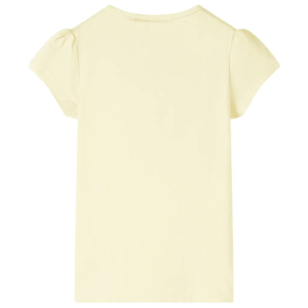 Maglietta da Bambina Giallo Tenue 116 10581