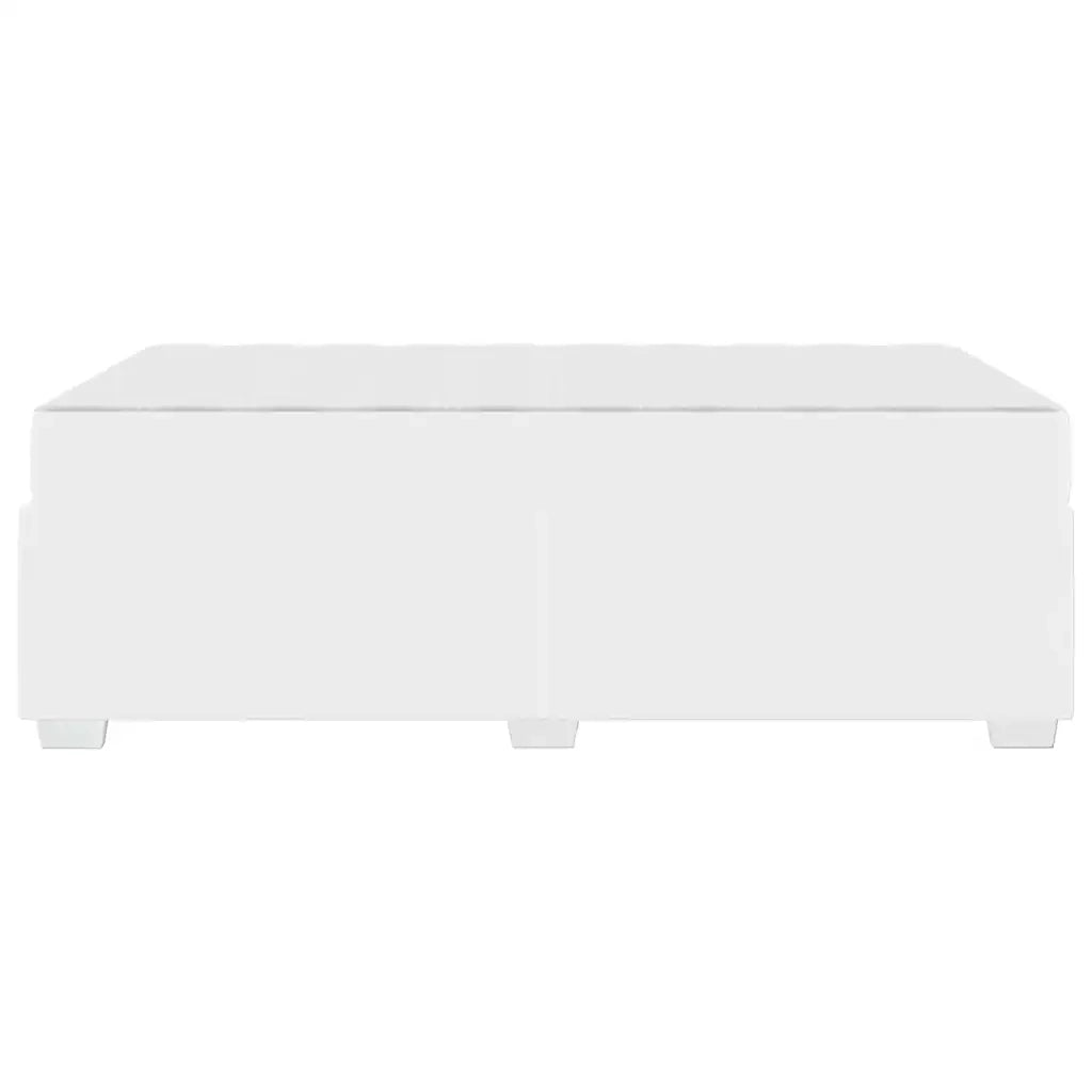 vidaXL Struttura del letto Bianco 120 x 200 cm Pelle sintetica